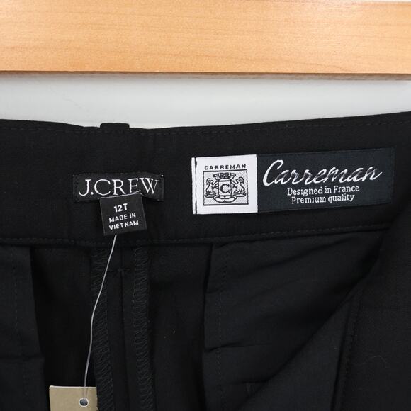 J.Crew Wide Leg Trouser Four Season Stretch Black Size 12 Tall NWT - Picture 4 of 8